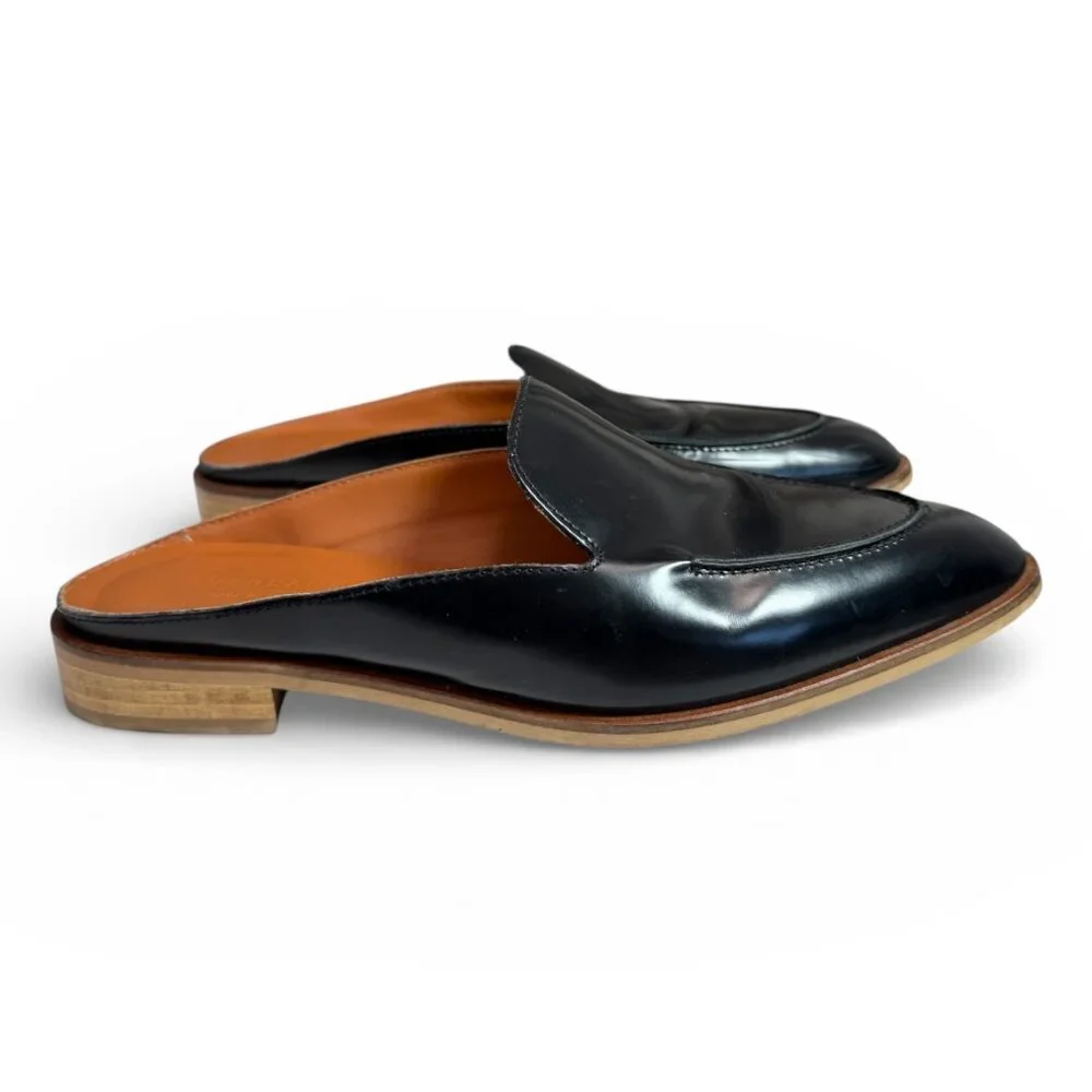 Everlane The Modern Loafer Mule in Black Leather Made in Italy $155 Size 9.5 M - Picture 2 of 8